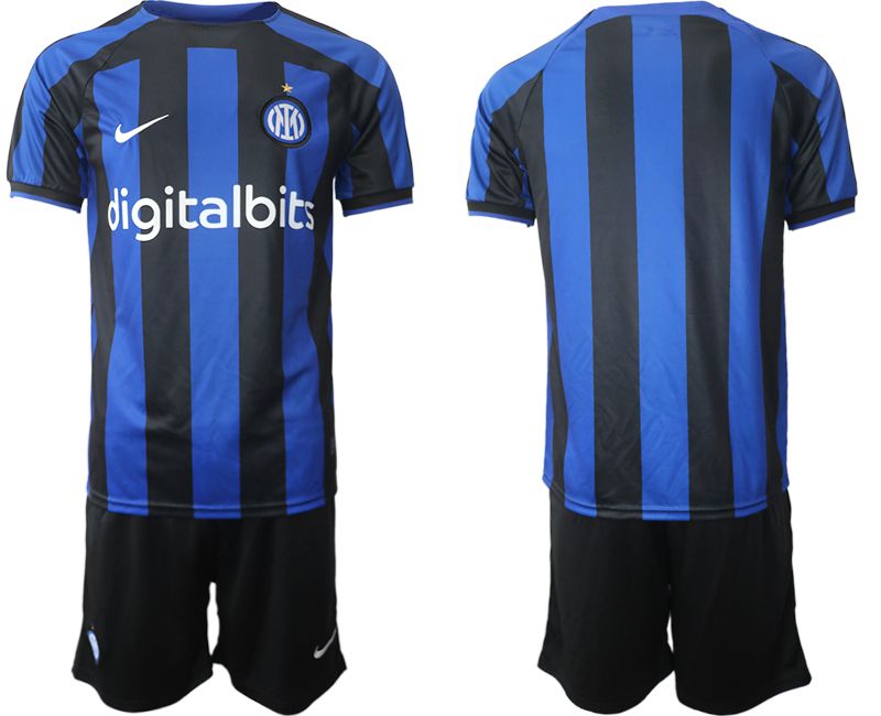 Men 2022-2023 Club Inter Milan home blue blank Soccer Jersey